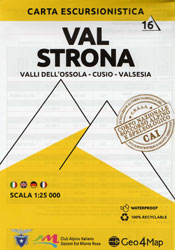 Carta 16 - Val Strona - Valli dell'Ossola, Cusio, Valsesia