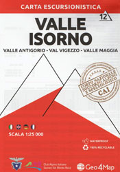 Carta 12 - Valle Isorno - Valle Antigorio, Val Vigezzo, Valle Maggia