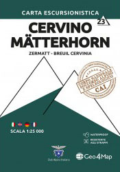 Carta 23 - Cervino Mätterhorn - Zermatt, Breuil Cervinia