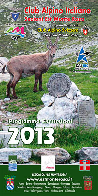 Programma Escursioni 2013 delle Sezioni CAI Est Monte Rosa