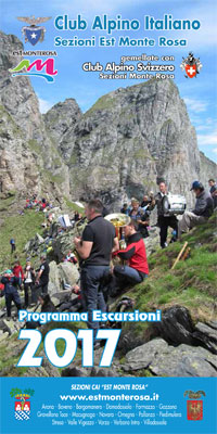Programma Escursioni 2017 delle Sezioni CAI Est Monte Rosa