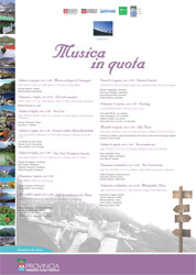 Provincia del Verbano Cusio Ossola - Assessorato alla Cultura - Musica in quota - Concerti estate 2012