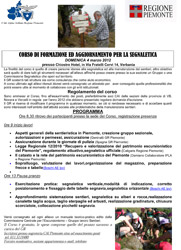 Club Alpino Italiano Regione Piemonte - informazioni sul Corso di formazione ed aggiornamento per la segnaletica