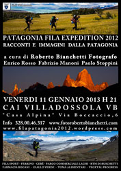CAI Villadossola - Patagonia Fila Expedition 2012