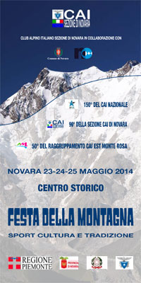 CAI Novara - Festa della Montagna: sport, cultura e tradizione - il programma completo delle tre giornate di festeggiamenti