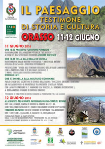 Comune di Orasso - Fondo Ambiente Italiano: il Paesaggio, testimone di storia e cultura - 11-12 giugno 2016