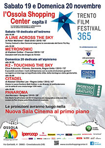 Rassegna di film di Montagna di Trento Film Festival 365 - 19-20 novembre 2016