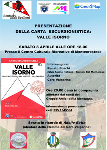 Montecrestese: presentazione della nuova carta escursionistica Valle Isorno