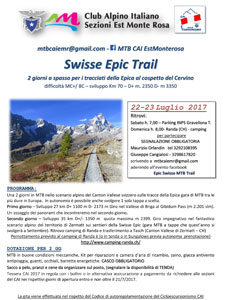 MTB CAI Sezioni Est Monte Rosa: Swisse Epic Trail