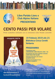Libro Parlato Lions e Club Alpino Italiano: Cento passi per volare