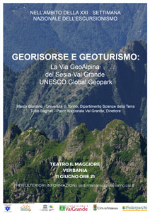 21^ Settimana Nazionale dell’Escursionismo: Georisorse e Geoturismo, la Via GeoAlpina del Sesia-Val Grande