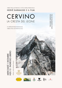 Cervino, La Cresta del Leone: Hervé Barmasse a Stresa - 1 dicembre 2021