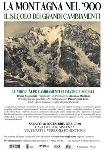 La Montagna nel '900 - Le nuove Alpi: cambiamenti climatici e sociali
