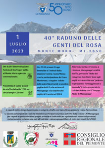 CAI Macugnaga: 40° Raduno delle Genti del Rosa al Monte Moro - 1 luglio 2023