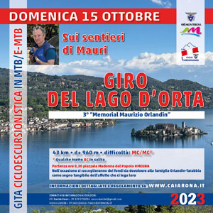 Scuola di Escursionismo Est Monte Rosa: Giro del Lago d'Orta - 3° "Memorial Maurizio Orlandin" - 15 ottobre 2023