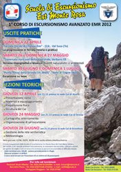 Scuola Intersezionale di Escursionismo Est Monte Rosa: 1° Corso di Escursionismo avanzato - programma