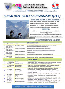 Scuola di Escursionismo Est Monte Rosa: Corso base di Cicloescursionismo (CE1) dal 14 settembre al 21 ottobre 2017