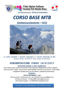 Scuola di Escursionismo Est Monte Rosa: Corso base MTB 2017