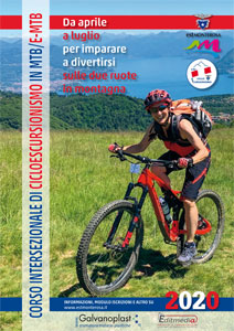 Scuola Escursionismo Est Monte Rosa - Corso intersezionale di cicloescursionismo CE2 in Mtb/e-Mtb 2020 - locandina