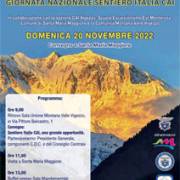 Giornata Nazionale Sentiero Italia CAI: Convegno a Santa Maria Maggiore - 20 novembre 2022