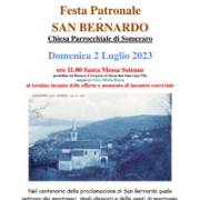 Festa Patronale di San Bernardo - Chiesa Parrocchiale di Someraro - 2 luglio 2023