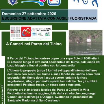 CAI Cameri: con le joëlette nel Parco del Ticino - 27 settembre 2026