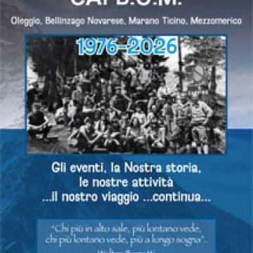 CAI sottosezione B.O.M. - 50° anno di fondazione - Eventi settembre-ottobre 2026
