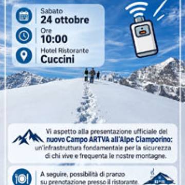 Presentazione ufficiale del nuovo Campo ARTVA all'Alpe Ciamporino - 24 ottobre 2026