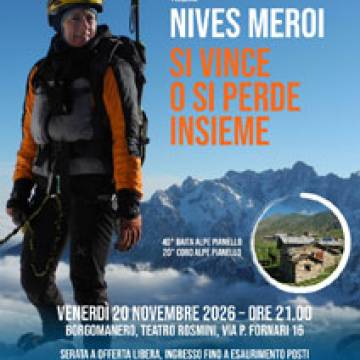 CAI Borgomanero: Una serata con Nives Meroi per l'80° anniversario di fondazione, in collaborazione con il CAI Gozzano - 20 novembre 2026